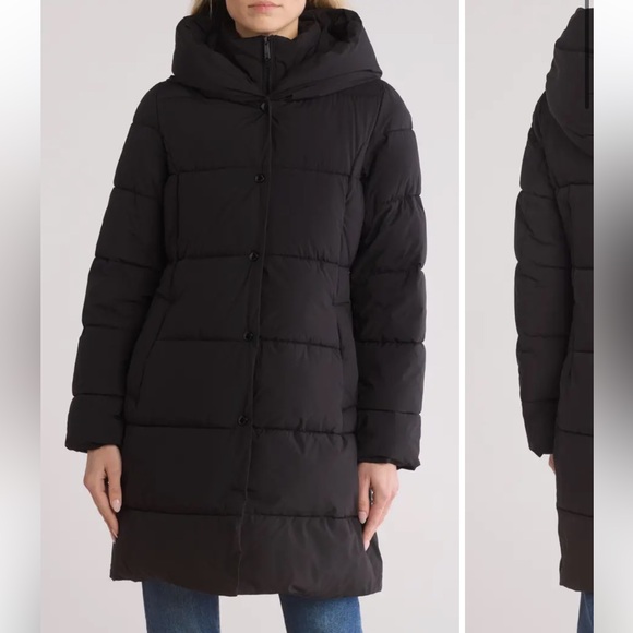 Sam Edelman Quilted Puffer Jacket Coat size XL - Picture 7 of 14